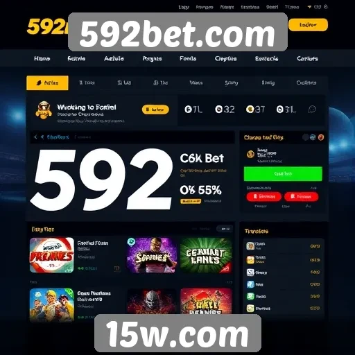 Análise da interface de usuário do site 592bet